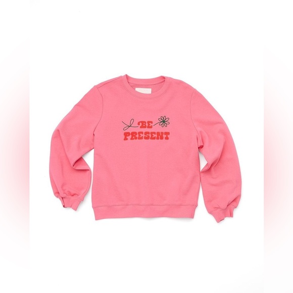 ban.do Be Present Balloon Sleeve Crop Length Pullover Sweater - Picture 4 of 7